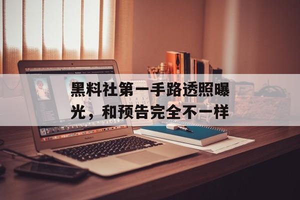 黑料社第一手路透照曝光，和预告完全不一样